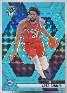 2024-25 Mosaic Blue Fluorescent Mosaic Joel Embiid 43/75 #152 - Picture 1 of 3