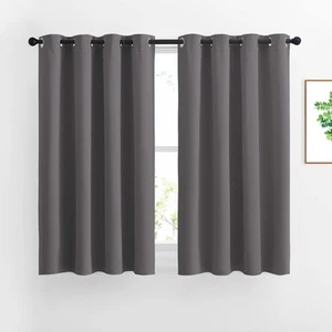 Blackout Short Kitchen Window Curtains for Bedroom - Window Treatment Thermal... - Picture 1 of 9