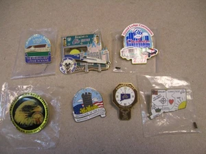 Vtg BPOE Elks 7 Lapel Pin Brooch Lot Exalted Ruler Conventions Shows Lodge NOS & - Picture 1 of 12