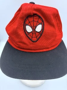 Marvel Spiderman Boy's Snapback Hat Red Black OSFM Embroidered Logo Youth - Picture 1 of 6