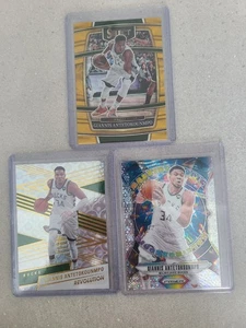 Giannis Antetokounmpo Card Bundle Including Gold Wave - Picture 1 of 2