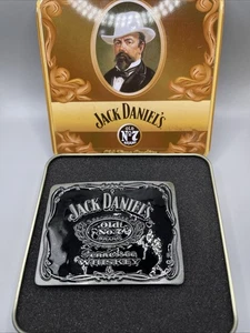 Jack Daniels Old No. 7 Whiskey Black Paisley Belt Buckle - Picture 1 of 9