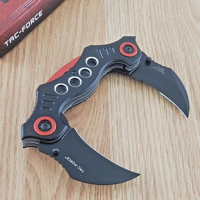 Tac Force Assisted Folding Knife 2.63" Stainless Steel Blades Aluminum Handle - Image 1 of 4