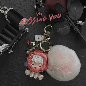 Dark Forest Castle Blood Rose Keychain| Bag Charm| Handmade bag charms - Picture 1 of 11