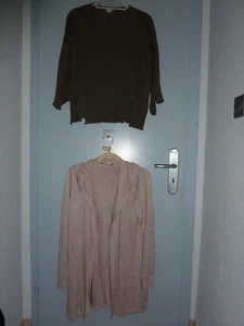 2tlg. Strickset von THOM by Th. Rath, Gr.36khaki und taupe, sehr gut - Bild 1 von 5