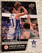 2015-16 Upper Deck Turkish Airlines Euroleague Autographs Thomas Heurtel Auto