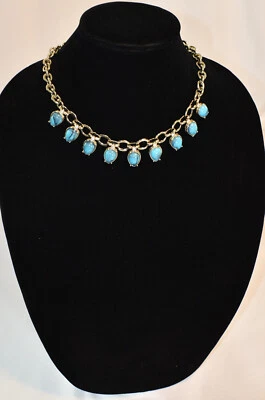 NUEVO CON ETIQUETAS $58 LEE ANGEL NORDSTROM Collar de diamantes de imitación de ostra azul persa GEMSU14N417TU Foto 1 de 4