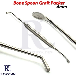 Chirurgisches Implantat Knochen Löffel Transplantat Packer 4 mm Dental Zahnarzt Parodontal Werkzeuge  - Bild 1 von 4