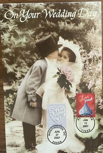 Tarjeta de felicitación HNLP Hideaki Nakano 4122 besos día boda  - Imagen 1 de 2