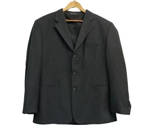 Men's 46 R Geoffrey Beene Grey Sport Coat Blazer Jacket Polyester wool - Picture 1 of 11
