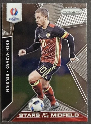2016 Panini Prizm UEFA Euro Stars of the Midfield #2 Eden Hazard - Image 1 of 2