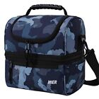 Adult Lunch Box Insulated Lunch Bag Large Cooler Tote Bag For Women Double Deck 