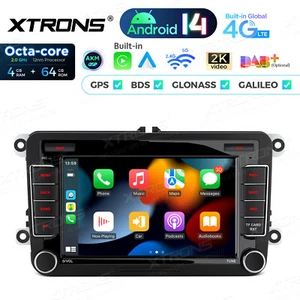 For VW Jetta Golf 7" Android 14 Car Stereo Radio GPS 4+64GB Car Auto Play DSP 4G - Picture 1 of 18