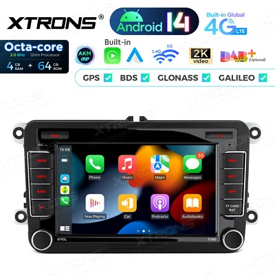 Für VW Golf 5 6 Plus Touran Caddy Jetta Autoradio Android 14 64G CarPlay GPS DSP - Bild 1 von 4