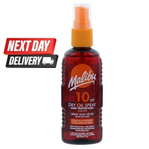 Malibu Sun LSF 10 nicht fettiges Trockenölspray zum Bräunen, Wasserschutzarm - Bild 1 von 4