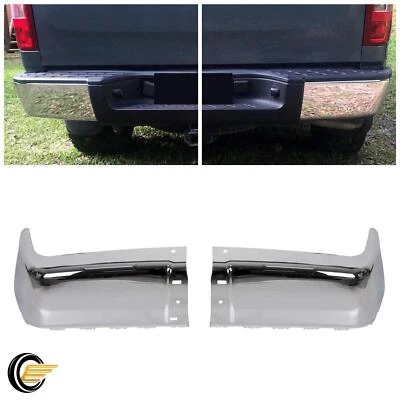 Tapas de parachoques trasero cromadas para Silverado Sierra 2007-13 derecha e izquierda/derecha/izquierda Foto 1 de 4