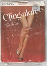Vintage Sears Cling-Alon Control Top Pantyhose XL Reinforced Toe 140-155lbs 80's