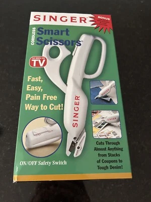 Singer Smart Scissors Cordless With Box 2003 As Seen TV Bonus Set of Blades  - Image 1 of 4