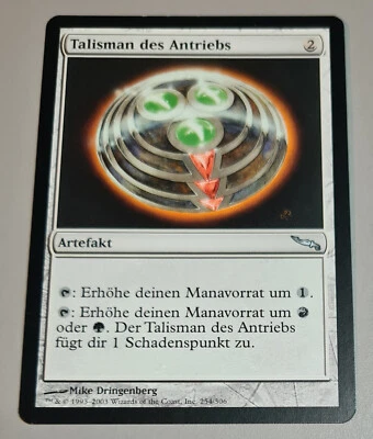 Talisman des Antriebs # 254/306 Uncom. MTG MIRRODIN 2003 DE N.Mint-Mint Vintage - Bild 1 von 3