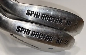 2 Spin Doctor RI Wedges 52 & 56 Degree XP R300 Steel Shaft Golf Clubs LH - Picture 1 of 9