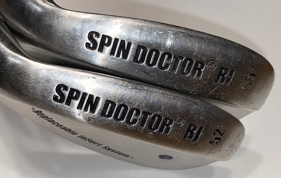 2 Spin Doctor RI Wedges 52 & 56 Degree XP R300 Steel Shaft Golf Clubs LH - Image 1 of 4