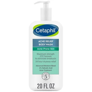Cetaphil Body Wash, NUOVO Lavaggio Corpo Sollievo Acne con Acido Salicilico 2% da Eliminare - Foto 1 di 8