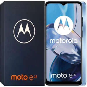 Motorola Moto E22 4G Crystal Blue 64GB + 4GB Dual-SIM Unlocked GSM NEW - Picture 1 of 4