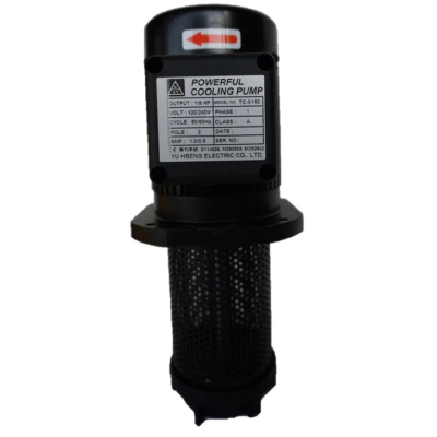 1/8HP Lathe Bandsaw Coolant Pump 150mm (6"), PT(BSPT) 3/8", Single 1PH 120/240V - Image 1 of 4