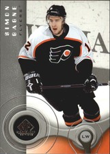 2005-06 SP Game Used Flyers Hockey Card #74 Simon Gagne