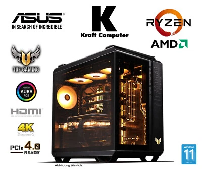 ASUS TUF Gamer PC, AMD Ryzen 7 5700X (8x4,60GHz), 16GB DDR4, 1 TB M.2, RTX 4060 - Bild 1 von 4