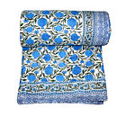 Handmade Cotton King Size Jaipur i Quilt Throw Comforter Bedspread Blanket AU
