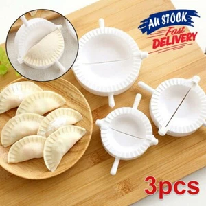 3 X DUMPLING MOULD DOUGH PRESS DIY MEAT PIE PASTRY MAKER TOOL SAMOSA EMPANATK - Picture 1 of 10