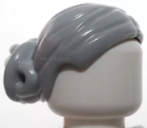 Lego Light Bluish Gray Minifigure Hair Female with Elaborate Knot Bun - Picture 1 of 3
