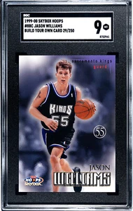 1999-00 SKYBOX HOOPS #8BC JASON WILLIAMS BUILD YOUR OWN CARD SGC 9 29/250 - Picture 1 of 2