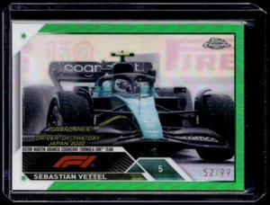 2023 Topps Chrome Formula 1 F1 #183 Sebastian Vettel Green /99 - Picture 1 of 2