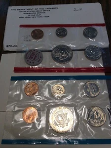 1972 U.S. MINT SET IN ORIGINAL U.S. MINT PACKAGING GEM ORIGINAL BU - Picture 1 of 1
