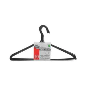 MAURICE Plastic coated Metal Hangers 10PK- Case of 24 FREE SHIPPING - Picture 1 of 1