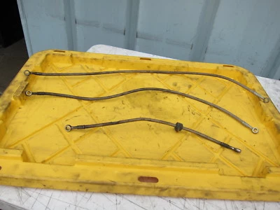 Kawasaki Ninja ZX6 ZX 600 E AFTERMARKET FRONT STEEL BRAIDED HOSE SET LINES HOSES - Image 1 of 4