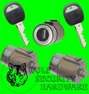 Juego de cilindros de puerta delantera y cerradura trasera Yukon Blazer Suburban 92 93 94 llave GM - Imagen 1 de 2