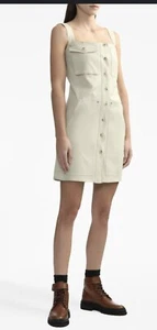 Helmut Lang Cotton Blend Utility Mini Dress Size XS New NWT - Picture 1 of 8