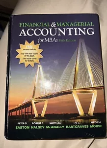 Financial and Managerial Accounting for MBAs by Halsey, Easton 5th E Hardcover - Picture 1 of 2