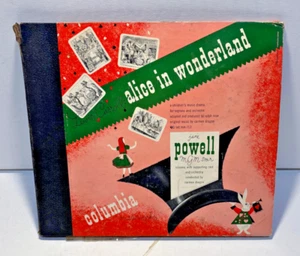 Vintage 1947 Alice in Wonderland - A Children's Musical Drama 5 LP Book - Imagen 1 de 13