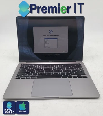 MacBook Pro A2338 Laptop - Apple M1 CPU - 8GB RAM + 500GB NVMe - Image 1 of 4
