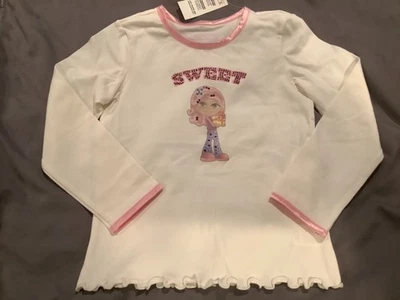 Nueva Camisa Top Manga Larga Niña "Dulce" Lugar para Niños XS 4 NUEVO CON ETIQUETAS Foto 1 de 2