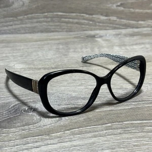 Coach Eyeglasses Frames HC 8040 B L030 Keri Black Cat Eye 58-15-135 Logo Optical - Picture 1 of 9
