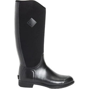 Muck Boots Women's Derby Tall Pull On Waterproof Wellington Boot, Black, Size 9 - Picture 1 of 6