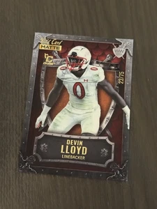 2022 Wild Card MATTE Chase Red Silver Frame Orange Shield /75 DEVIN LLOYD RC - Picture 1 of 2