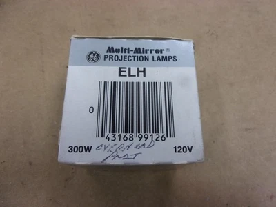 G.E. ELH Photo AV Overhead Projector Lamp Projection Mirror Light Bulb 120v 300w - Image 1 of 4