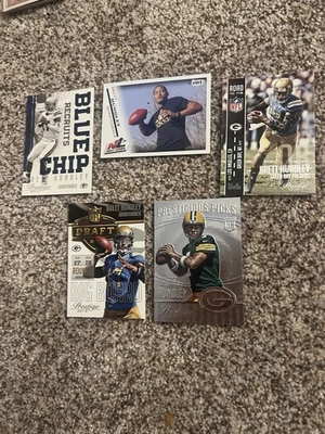 2015 Brett Hundley RC Lot Sage Prestige Inserts Prestigious Picks Blue Chip + GB - Image 1 of 4