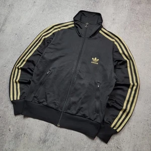 Vintage Adidas Originals Jacket Gold Trefoil Firebird Y2K Track Top Wmns Size L - Picture 1 of 12